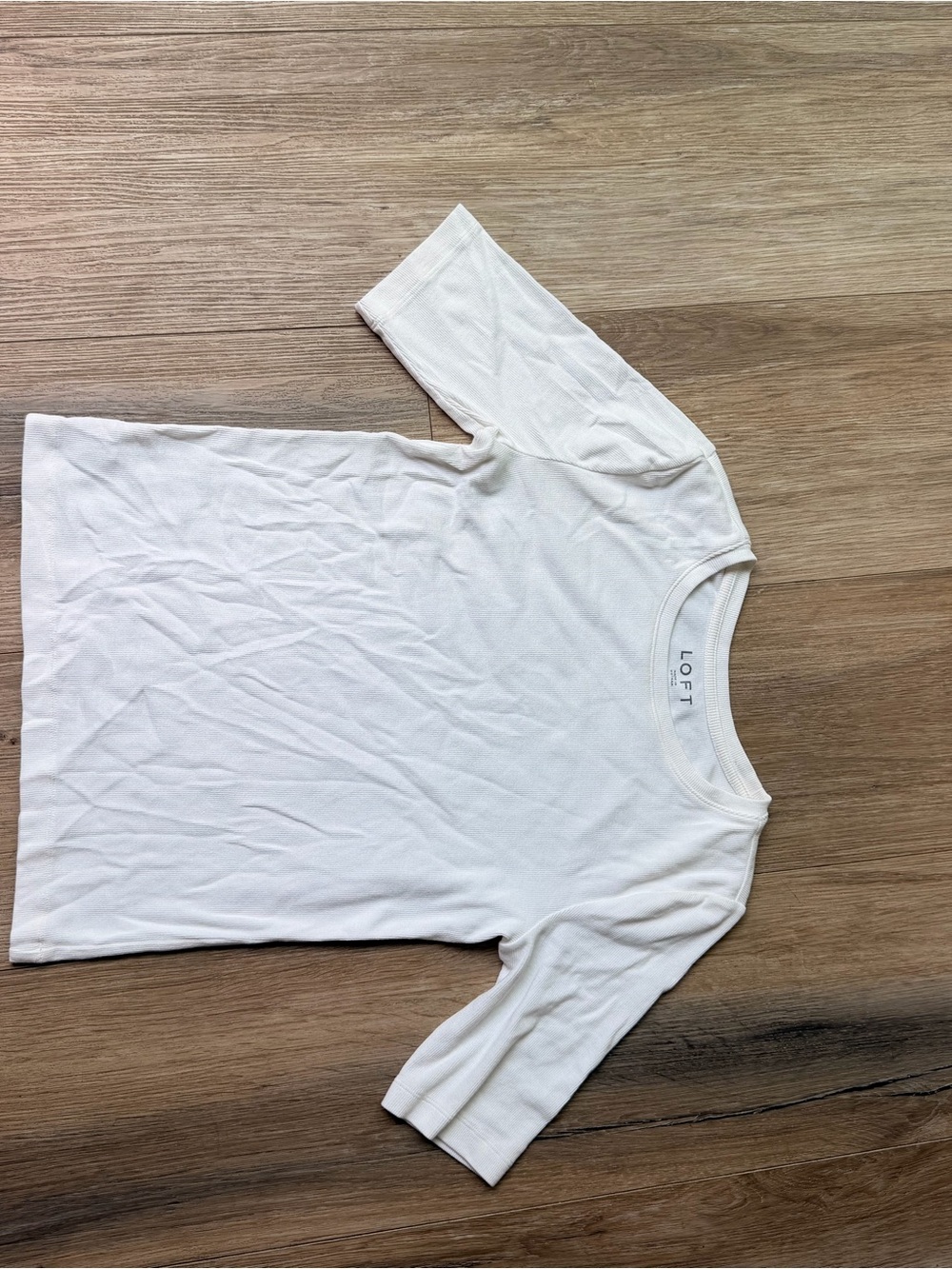 LOFT White Kids Short Sleeve Crew Tee